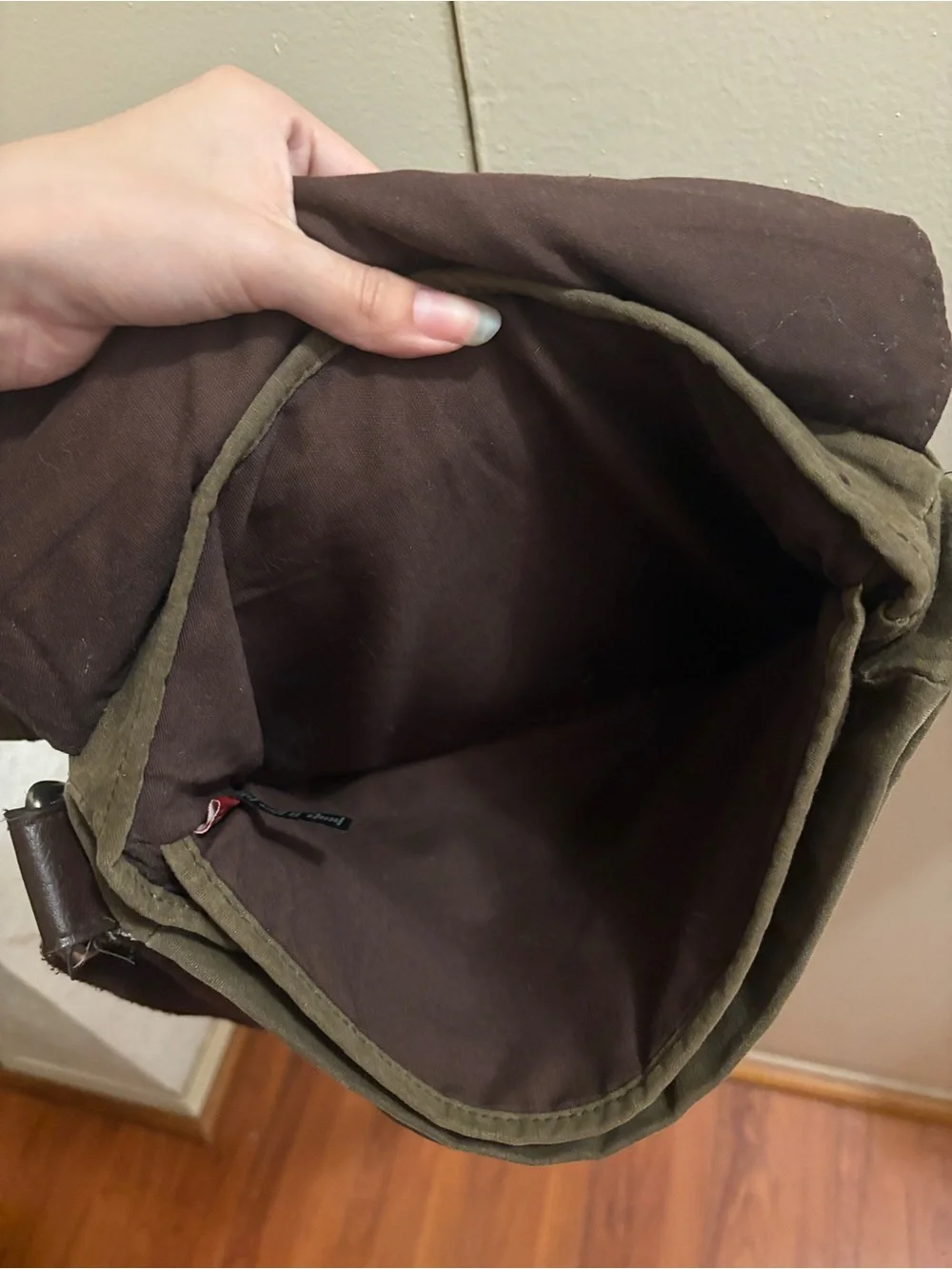 Relic Brand Crossbody Messenger Bag Canvas Olive Green